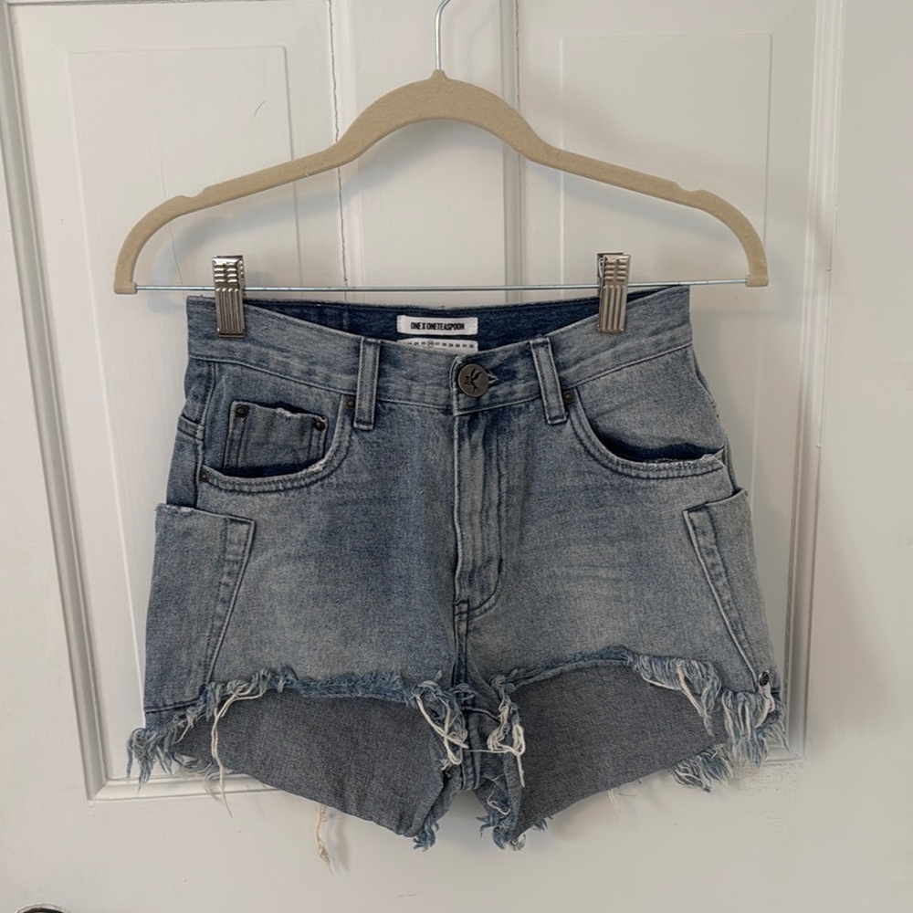 NWOT One Teaspoon Distressed Denim Shorts